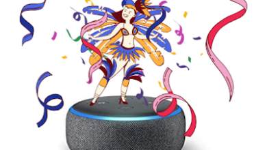 Alexa no ritimo de Festa Alexa