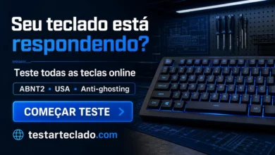 Testar teclado online